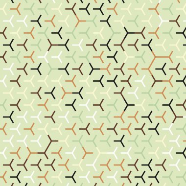  Altıgen Labirent deseni soyut illüstrasyon