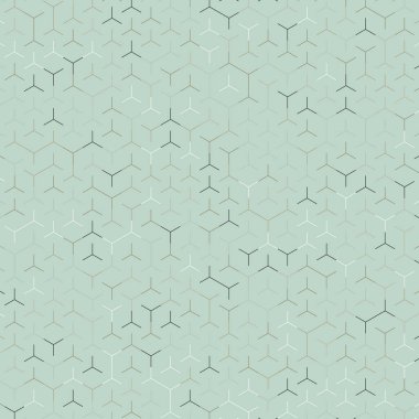  Altıgen Labirent deseni soyut illüstrasyon