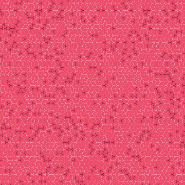  Altıgen Labirent deseni soyut illüstrasyon