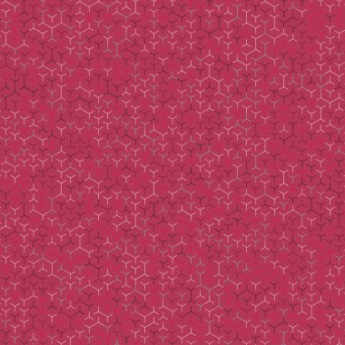  Altıgen Labirent deseni soyut illüstrasyon