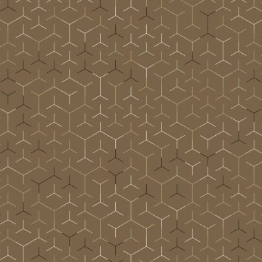  Altıgen Labirent deseni soyut illüstrasyon