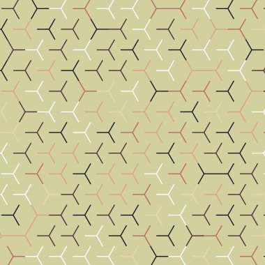  Altıgen Labirent deseni soyut illüstrasyon