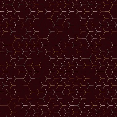  Altıgen Labirent deseni soyut illüstrasyon