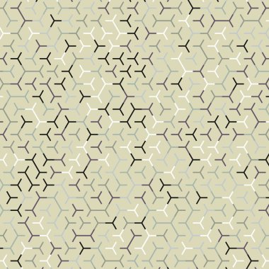  Altıgen Labirent deseni soyut illüstrasyon