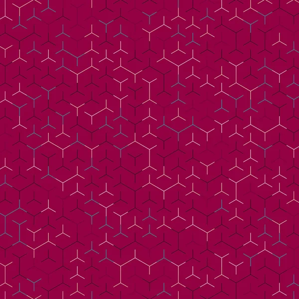  Altıgen Labirent deseni soyut illüstrasyon