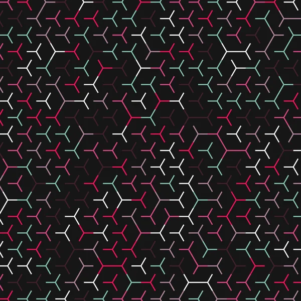  Altıgen Labirent deseni soyut illüstrasyon