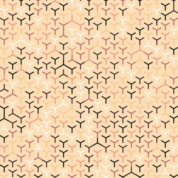  Altıgen Labirent deseni soyut illüstrasyon