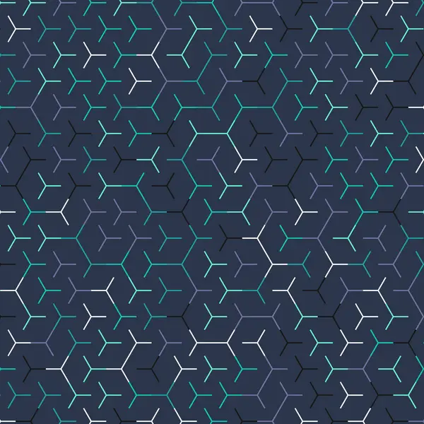  Altıgen Labirent deseni soyut illüstrasyon