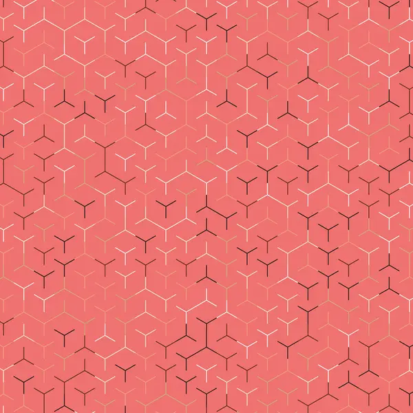  Altıgen Labirent deseni soyut illüstrasyon