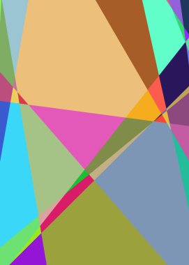 Geometrik soyutlama üretken sanat arkaplan çizimi