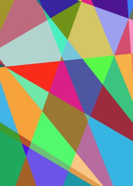 Geometrik soyutlama üretken sanat arkaplan çizimi