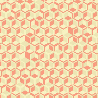  Altıgen Labirent deseni soyut illüstrasyon