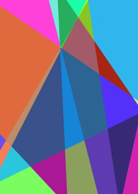 Geometrik soyutlama üretken sanat arkaplan çizimi