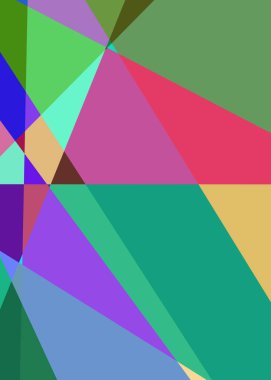 Geometrik soyutlama üretken sanat arkaplan çizimi