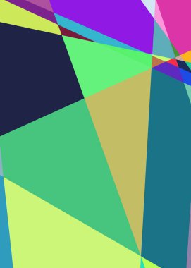 Geometrik soyutlama üretken sanat arkaplan çizimi