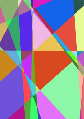 Geometrik soyutlama üretken sanat arkaplan çizimi