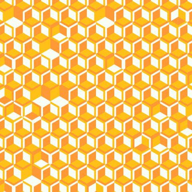  Altıgen Labirent deseni soyut illüstrasyon