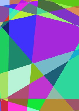 Geometrik soyutlama üretken sanat arkaplan çizimi