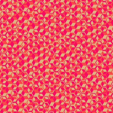  Altıgen Labirent deseni soyut illüstrasyon