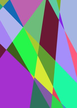 Geometrik soyutlama üretken sanat arkaplan çizimi