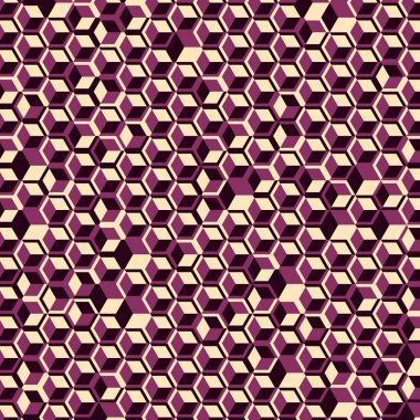  Altıgen Labirent deseni soyut illüstrasyon