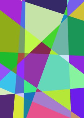 Geometrik soyutlama üretken sanat arkaplan çizimi