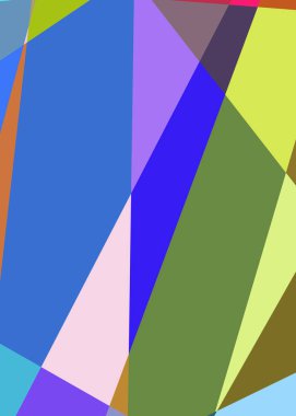 Geometrik soyutlama üretken sanat arkaplan çizimi