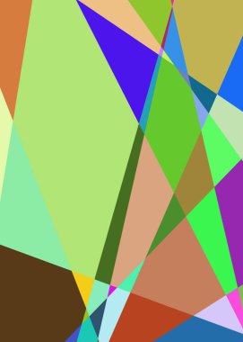 Geometrik soyutlama üretken sanat arkaplan çizimi