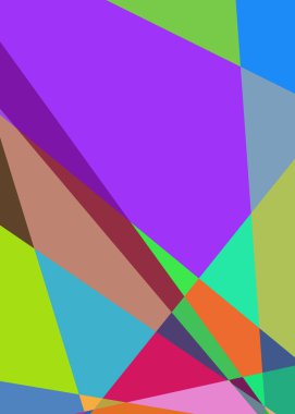 Geometrik soyutlama üretken sanat arkaplan çizimi