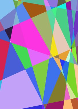 Geometrik soyutlama üretken sanat arkaplan çizimi