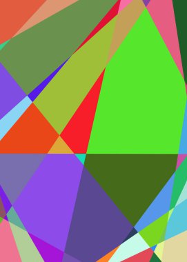 Geometrik soyutlama üretken sanat arkaplan çizimi