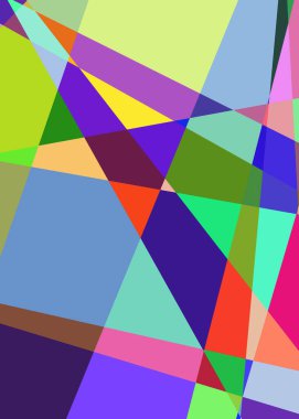 Geometrik soyutlama üretken sanat arkaplan çizimi