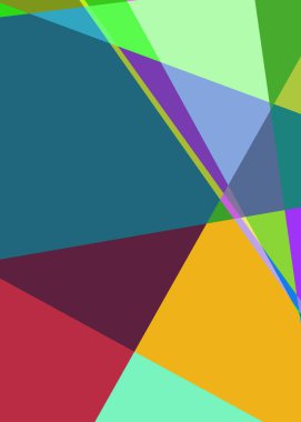 Geometrik soyutlama üretken sanat arkaplan çizimi