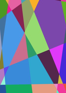 Geometrik soyutlama üretken sanat arkaplan çizimi