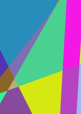 Geometrik soyutlama üretken sanat arkaplan çizimi