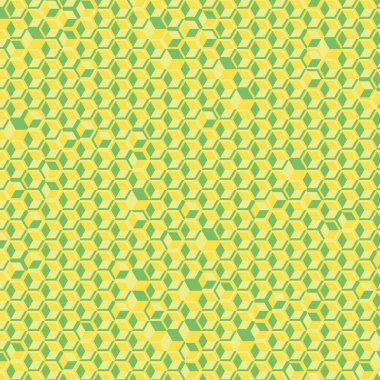  Altıgen Labirent deseni soyut illüstrasyon