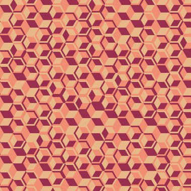  Altıgen Labirent deseni soyut illüstrasyon