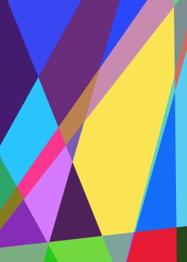 Geometrik soyutlama üretken sanat arkaplan çizimi