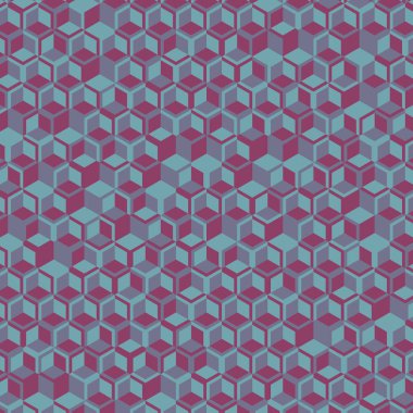  Altıgen Labirent deseni soyut illüstrasyon