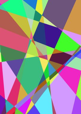 Geometrik soyutlama üretken sanat arkaplan çizimi