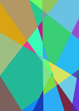 Geometrik soyutlama üretken sanat arkaplan çizimi