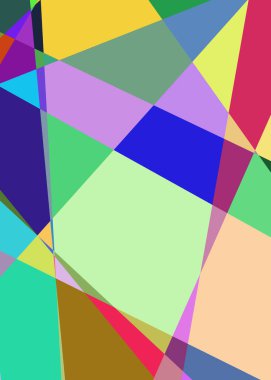 Geometrik soyutlama üretken sanat arkaplan çizimi