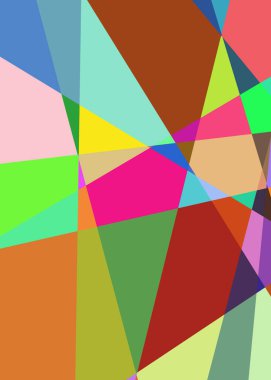 Geometrik soyutlama üretken sanat arkaplan çizimi