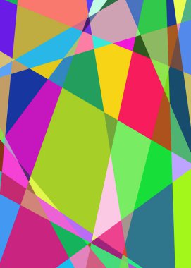 Geometrik soyutlama üretken sanat arkaplan çizimi