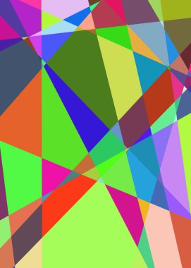 Geometrik soyutlama üretken sanat arkaplan çizimi