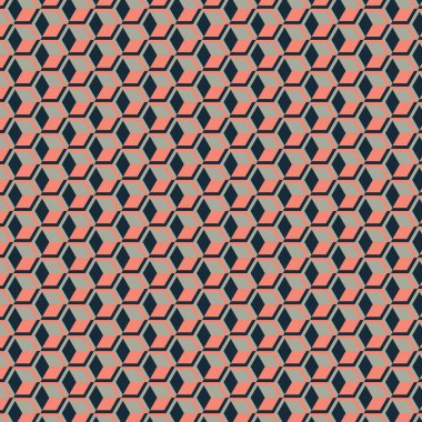  Altıgen Labirent deseni soyut illüstrasyon