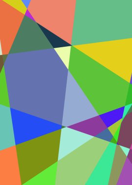 Geometrik soyutlama üretken sanat arkaplan çizimi