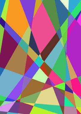 Geometrik soyutlama üretken sanat arkaplan çizimi