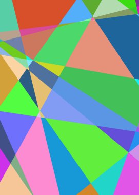 Geometrik soyutlama üretken sanat arkaplan çizimi