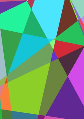 Geometrik soyutlama üretken sanat arkaplan çizimi